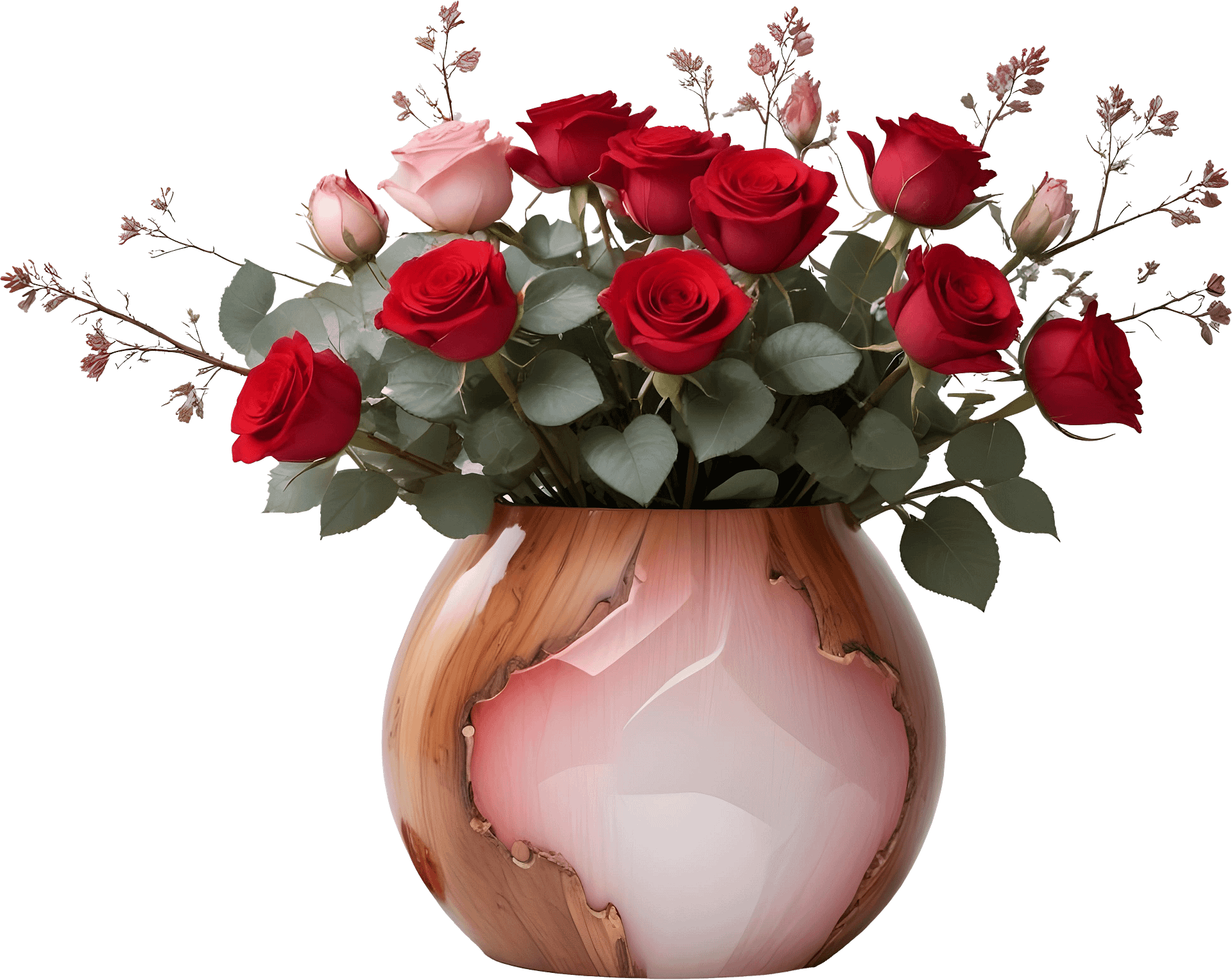Romantic Blush Vase - PNG – Perfect for Valentine’s Day and Wedding Themes product image (1)