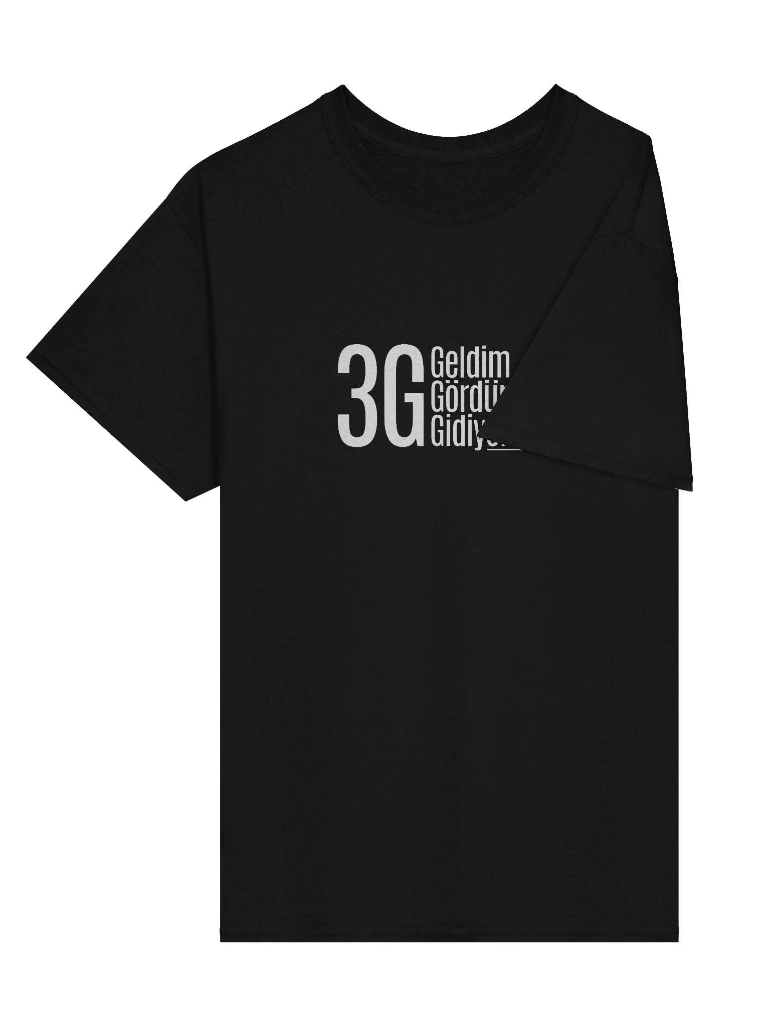 3G Felsefesi: "Geldim Gördüm Gidiyorum" Türkçe Tasarımlı Gildan Heavy Cotton Kadın Pamuk Tişört product image (3)