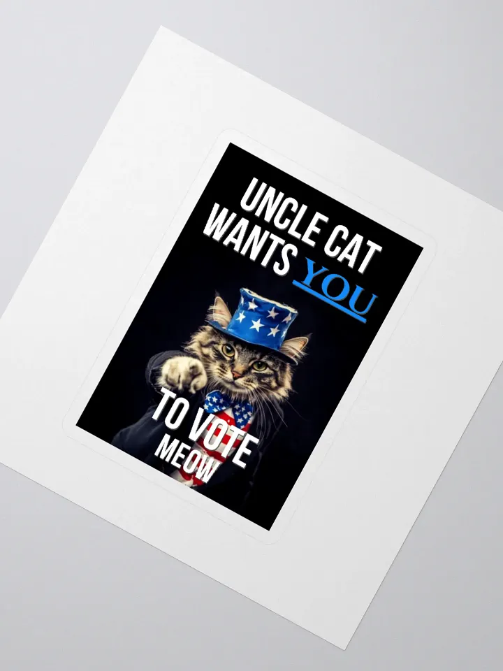 Uncle Cat Wants You To Vote Sticker product image (2)