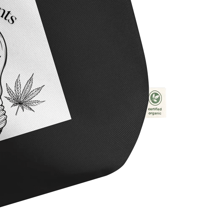 Illuminated By Cannabis Plant ECO friendly tote bag product image (2)
