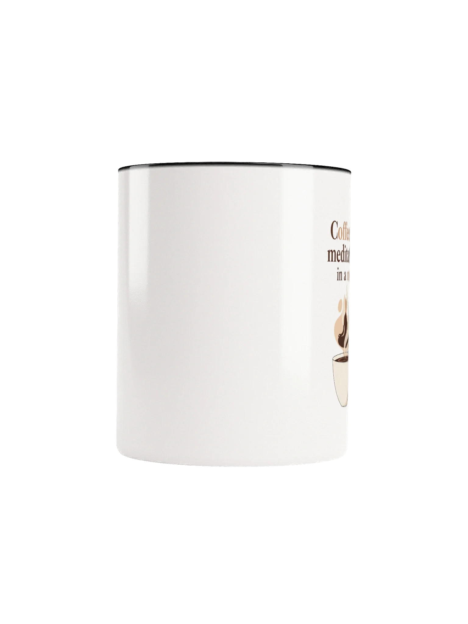 Coffee Is Meditation in a Mug – Inspirational Ceramic Coffee Mug for Mindful Mornings product image (5)