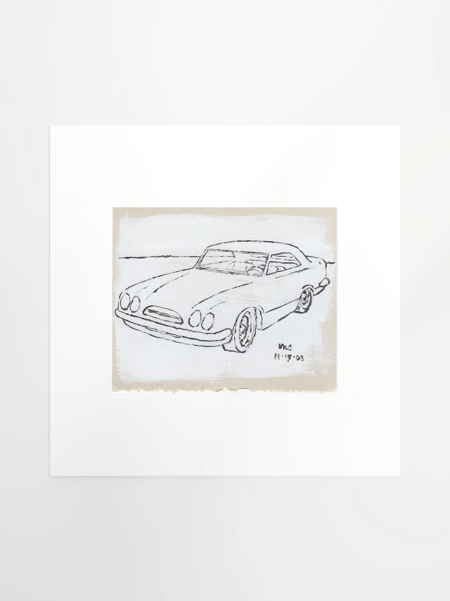 White Car #3 Print product image (2)