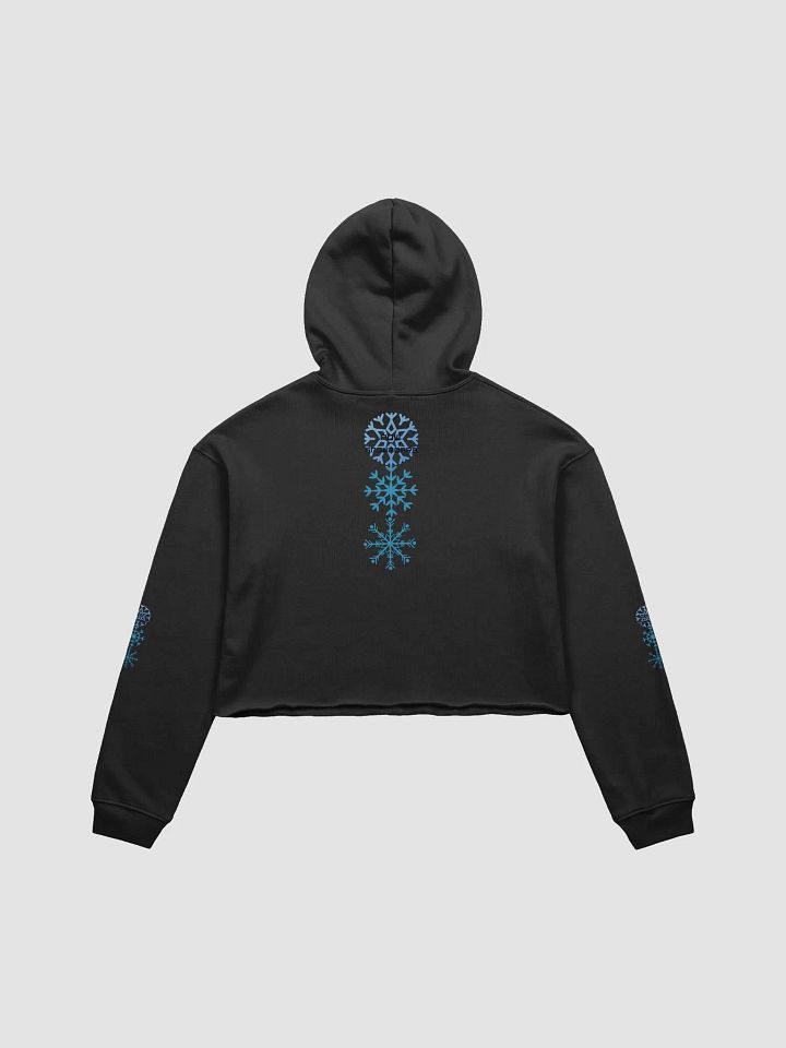 Pow Snowflakes Crop Hoodie product image (2)