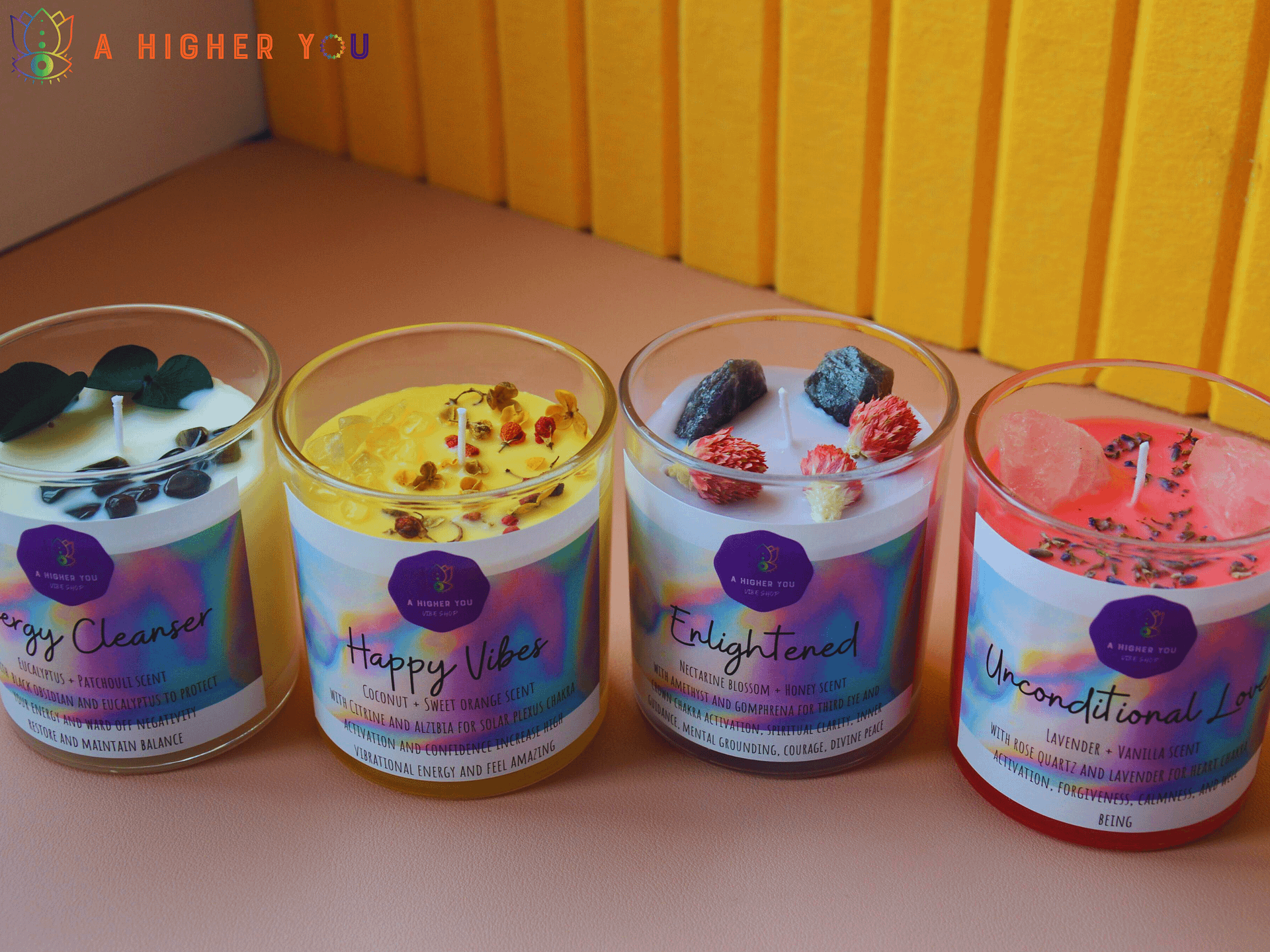 Crystal & Herb Infused Intention Candle product image (3)