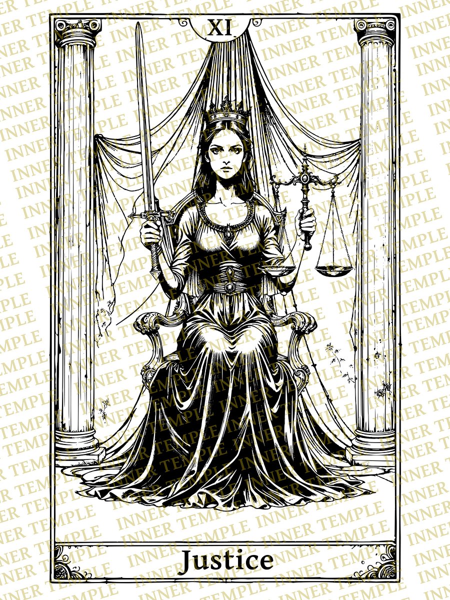 Tarot Inner Temple, Justice (Major Arcana XI) product image (12)