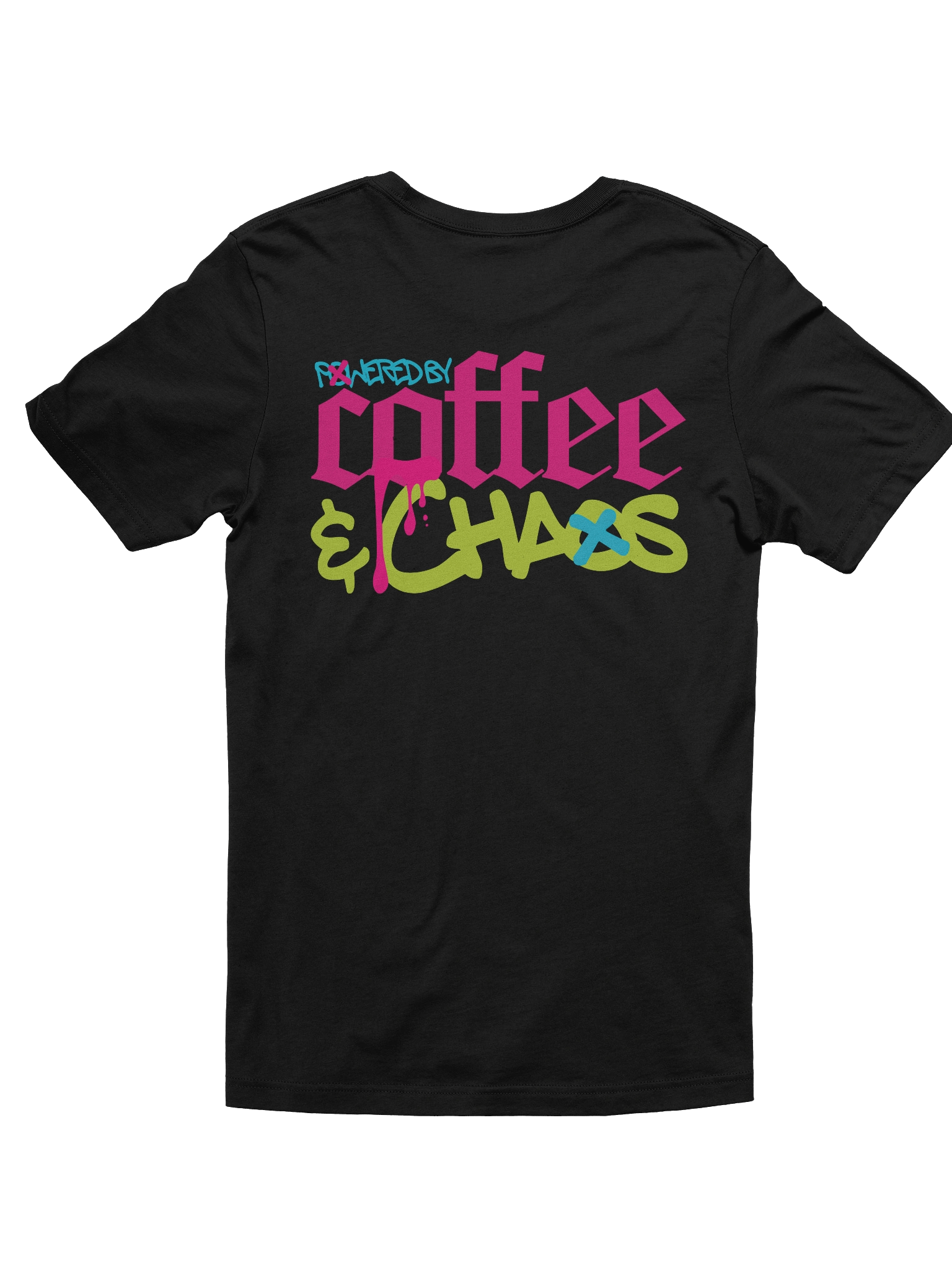Powered by Coffee & Chaos Streetwear T-Shirt product image (2)
