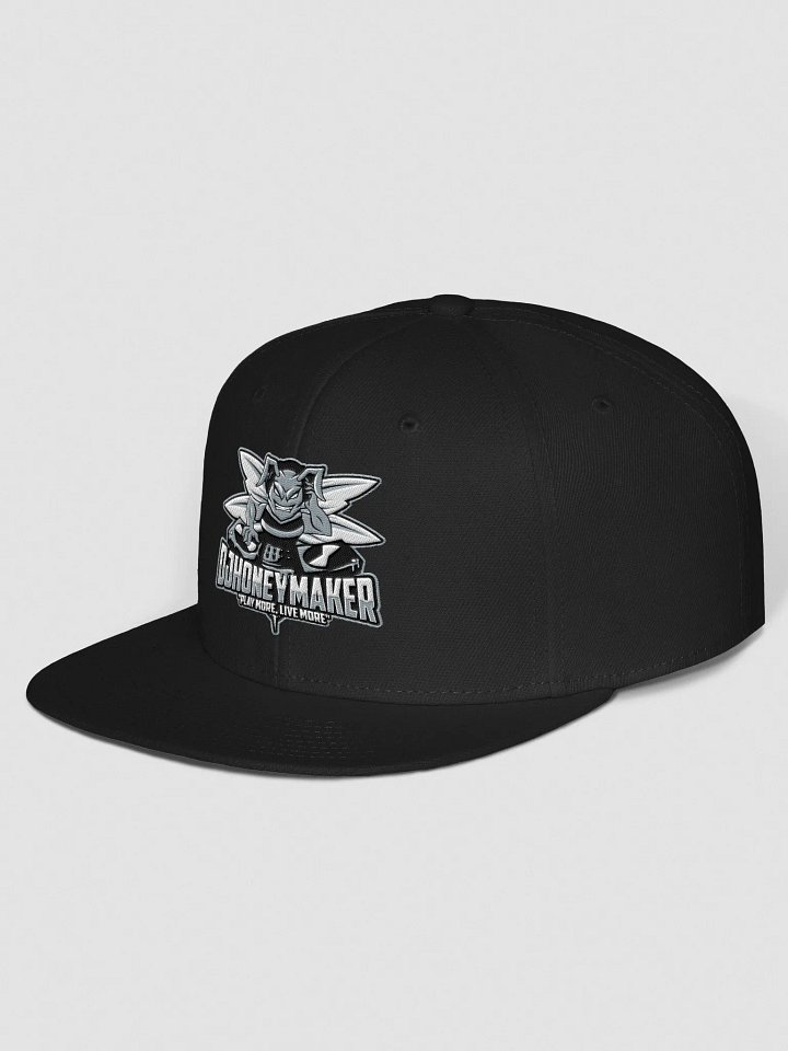 Black & White Logo Wool Blend Snapback Cap product image (2)