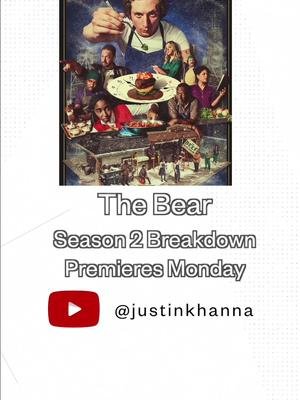 It’s finally ready - my Season 2 breakdown starts Monday… #thebear #chef #restaurant @FX Networks @hulu 
