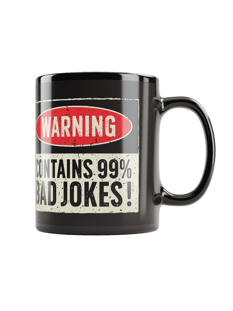 Warning: Contains 99% Bad Jokes – Funny Dad Mug product image (1)