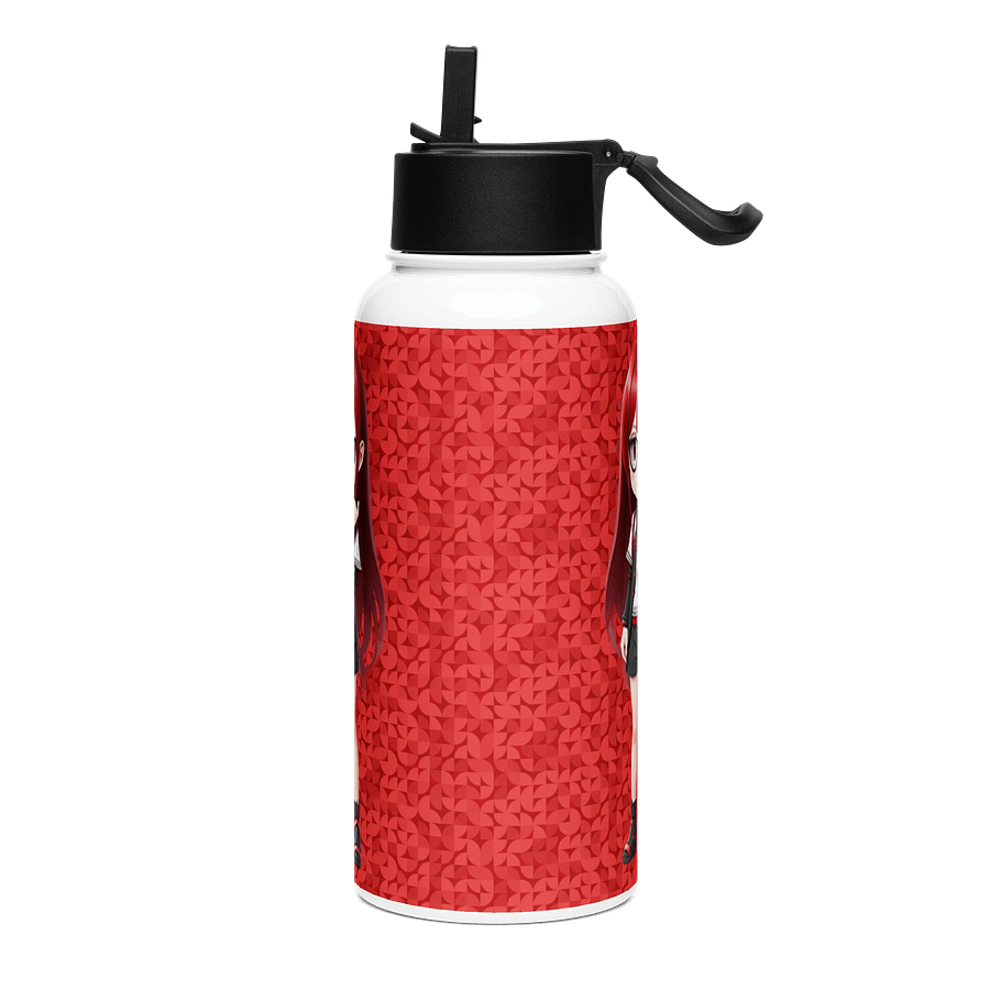 (RED CHIBI) K Stainless Steel Water Bottle with a Straw Lid product image (3)