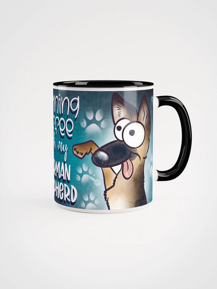Morning Coffee With My German Shepherd Accent Mug product image (1)