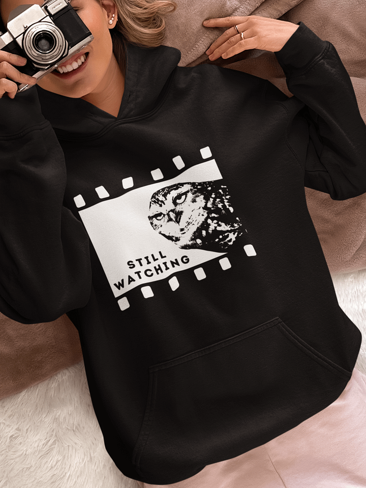 Still Watching Owl Hoodie product image (1)