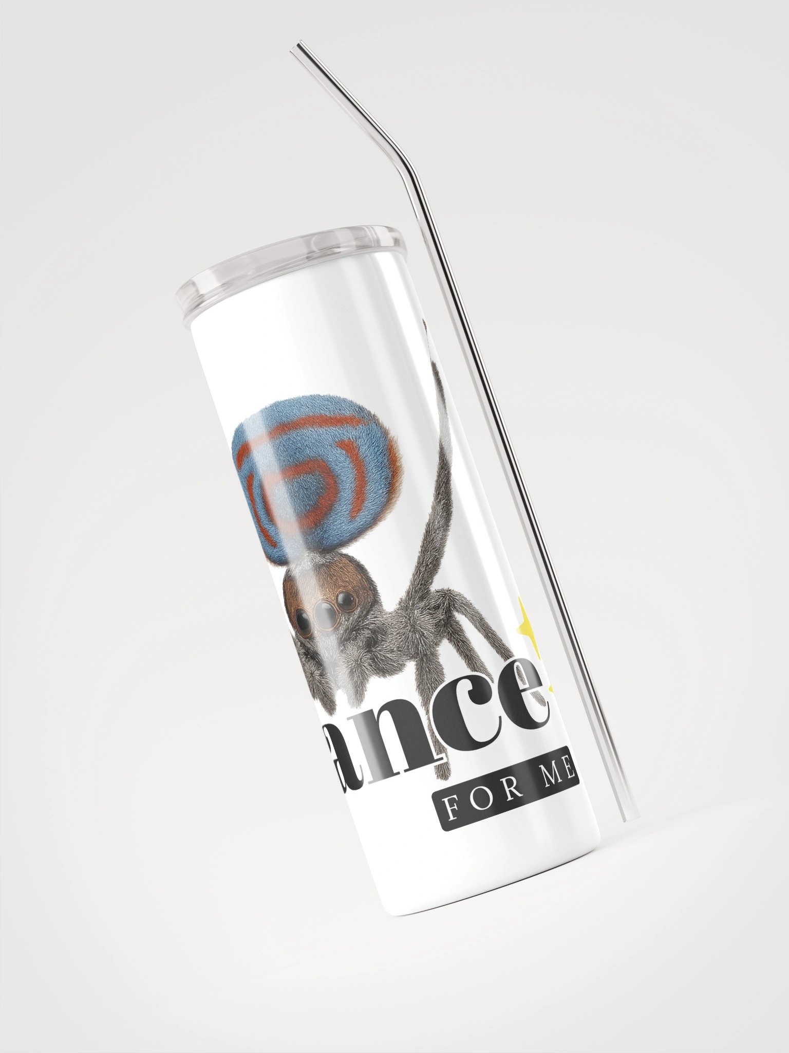 Peacock Spider Dance Stainless Steel Tumbler product image (5)