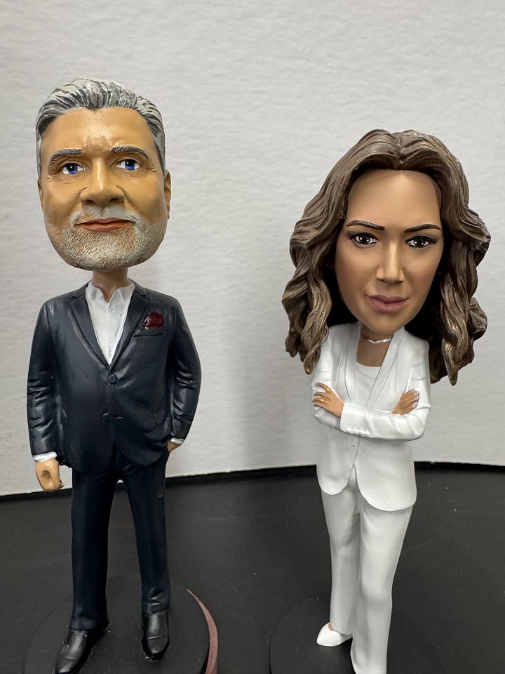 Limited Edition Leah Remini & Mike Rinder Aftermath Bobbleheads & Signed Photo by Mike & Leah product image (1)
