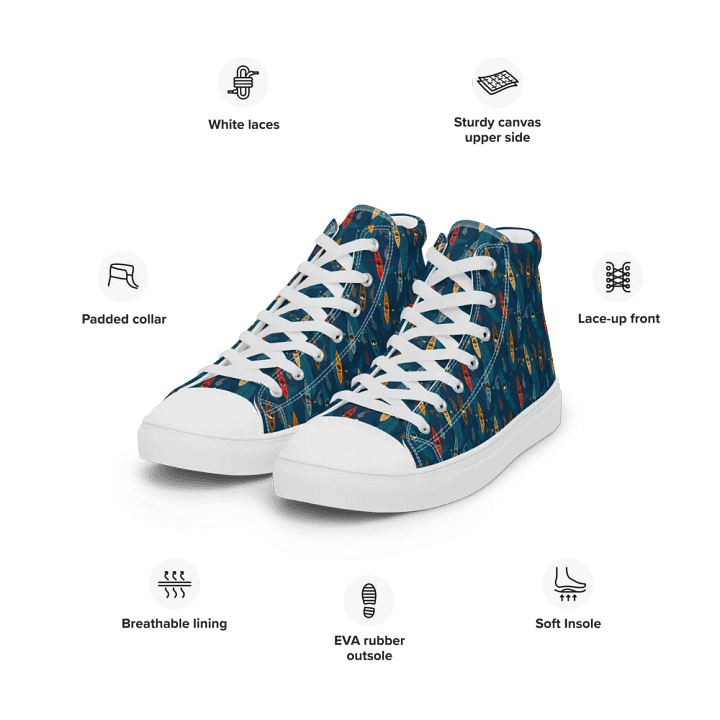 Underwater Surprise - Women High Top Canvas Shoes product image (2)