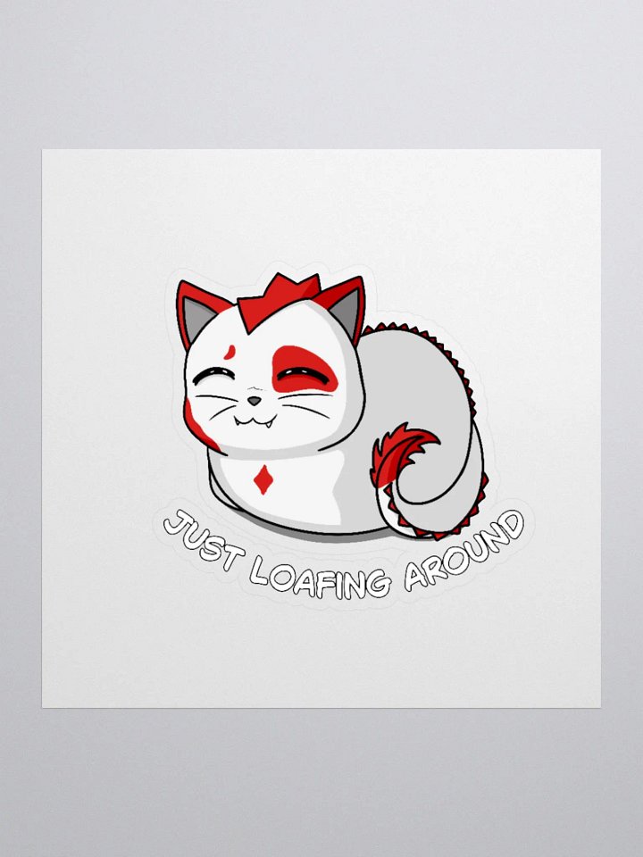 Just Loafing Around Cat Kiss Cut Stickers product image (1)