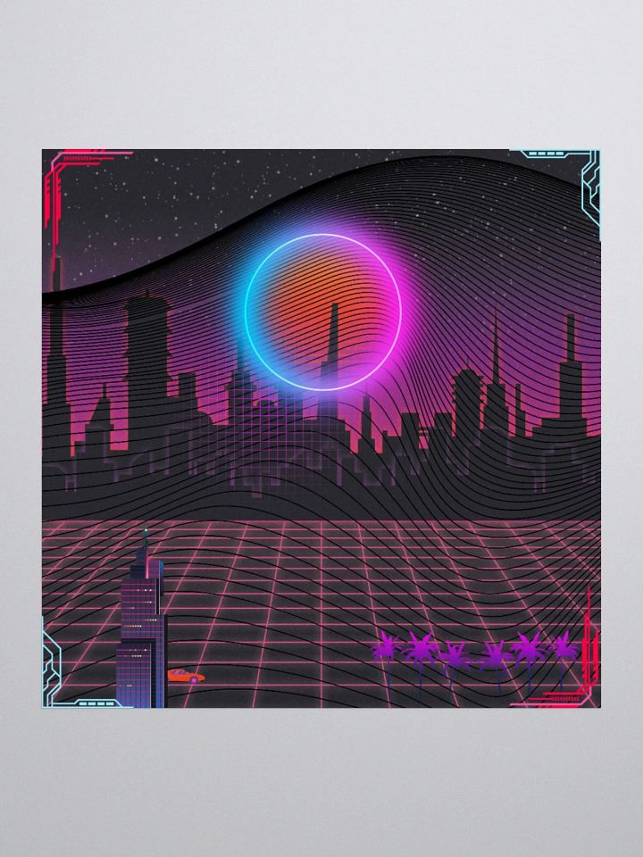 Nightcity Sticker Matte product image (2)