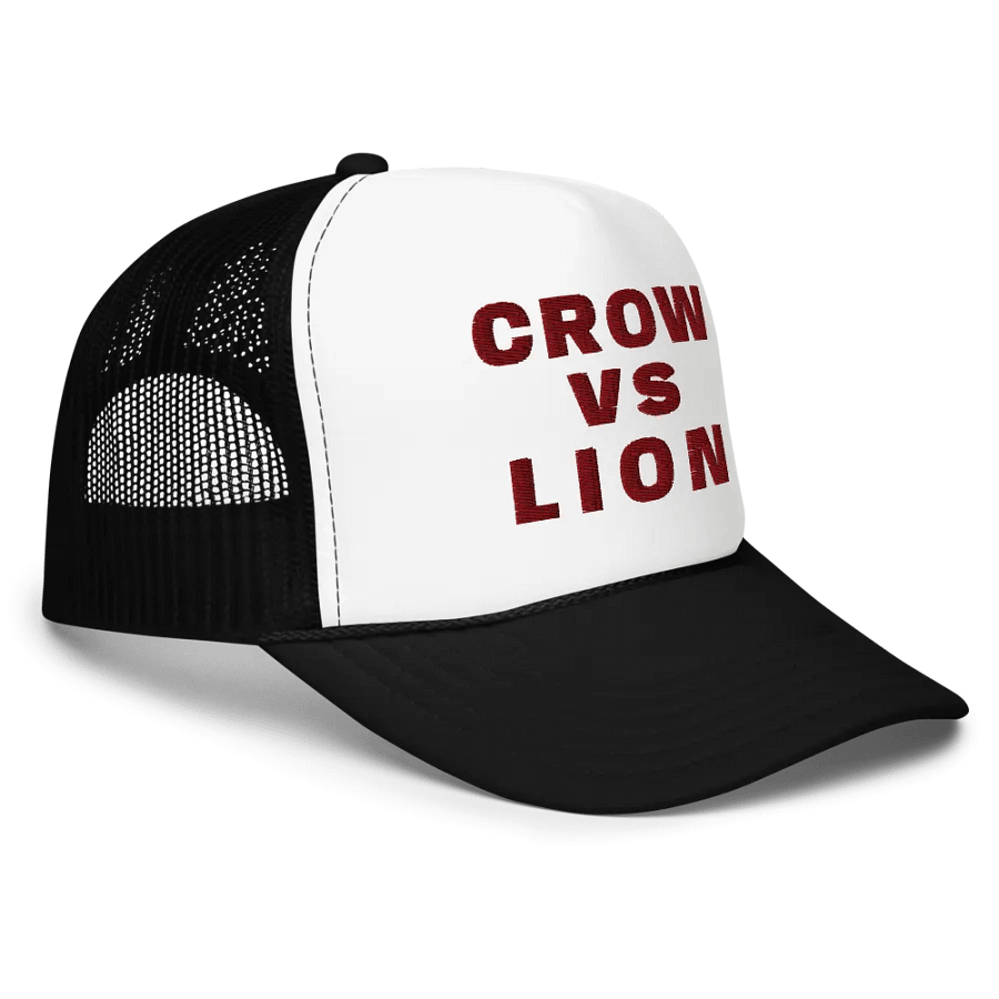 Crow vs Lion Foam Trucker Hat product image (8)