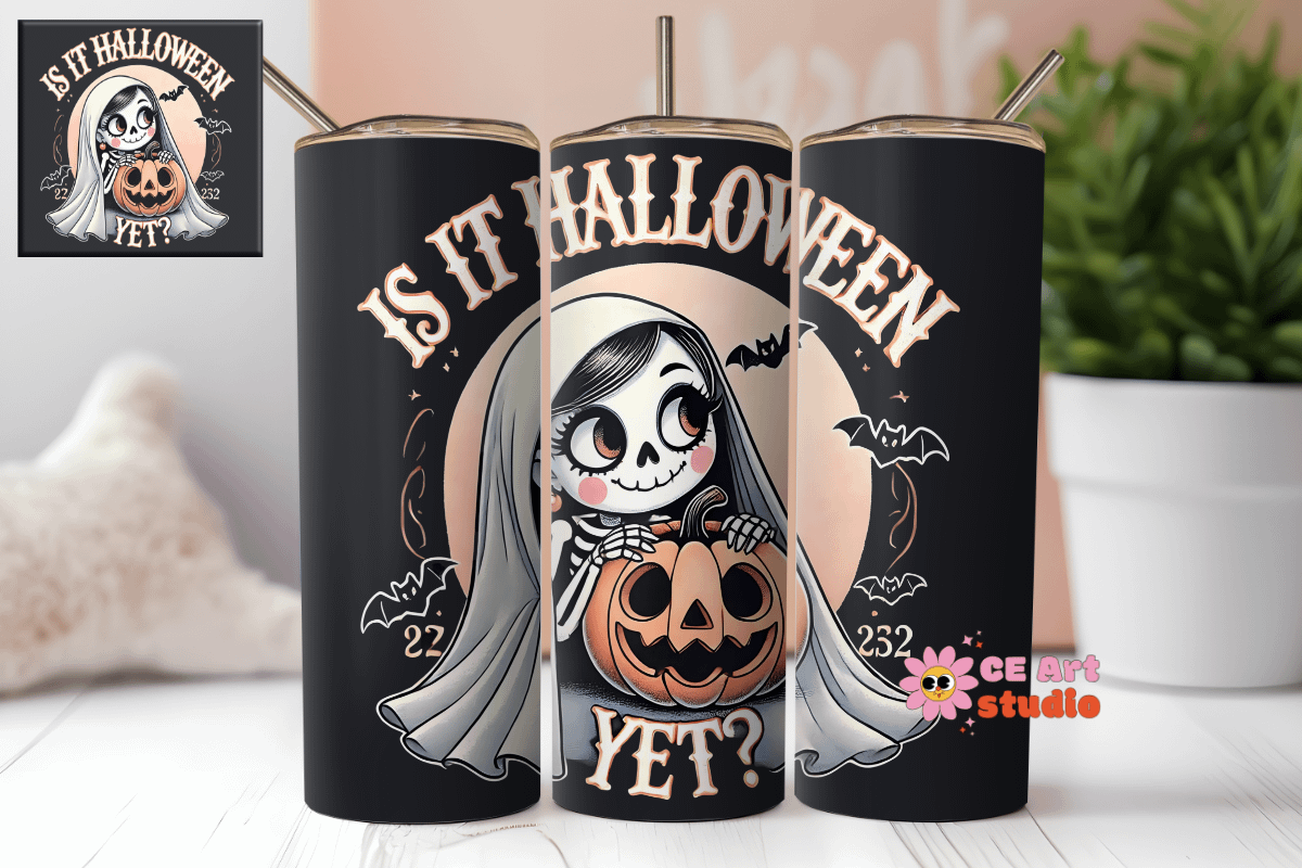 Is It Halloween Yet Tumbler Wrap PNG product image (1)