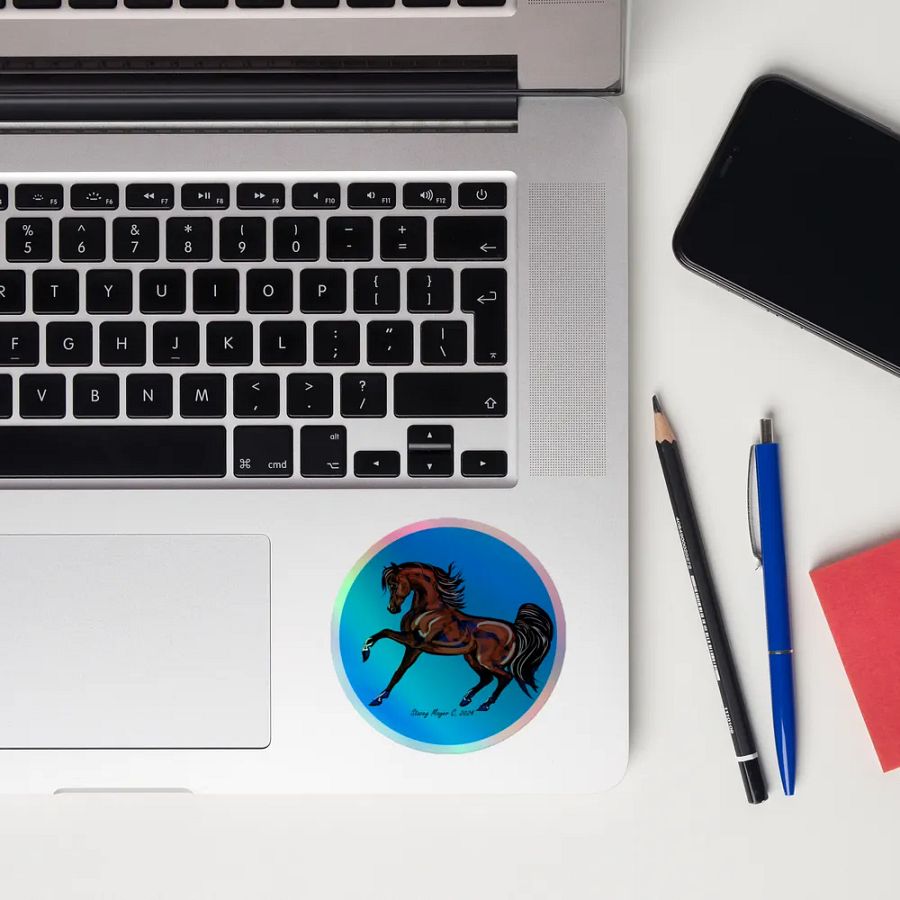 Dancing Arabian Horse Holographic Sticker Sheet product image (12)