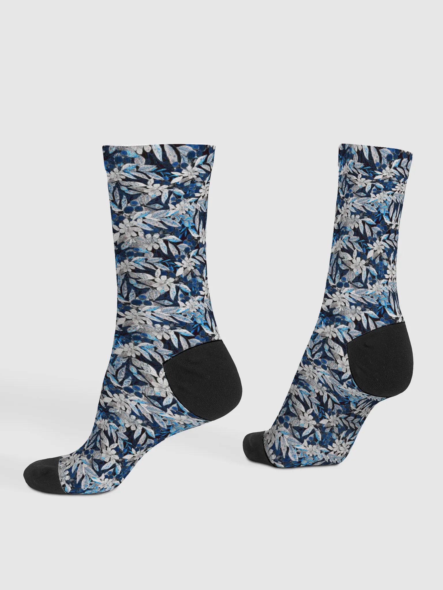 Blue White Garden Socks product image (4)