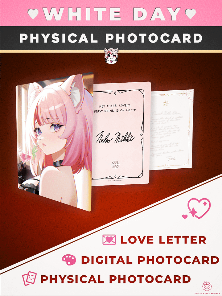 Neko Mikki White Day PHYSICAL Photocard product image (1)