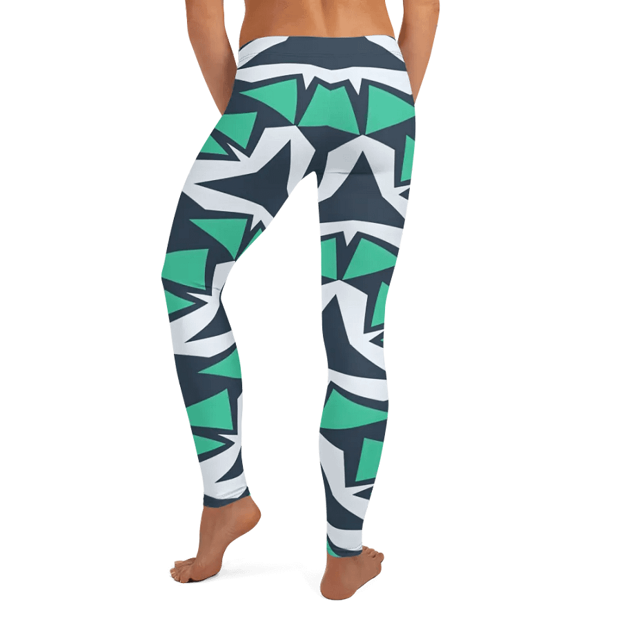 Symmetric Green Arrow All-Over Leggings product image (8)