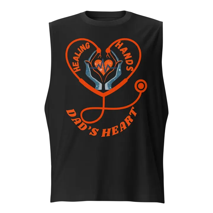 stethoscope, Healing Hands Dad's Heart Muscle Tank product image (1)