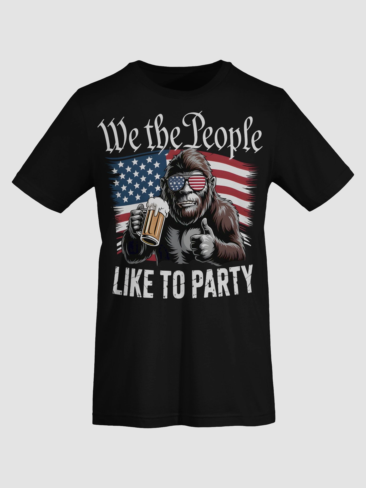 Patriotic Party Bigfoot T-Shirt product image (21)