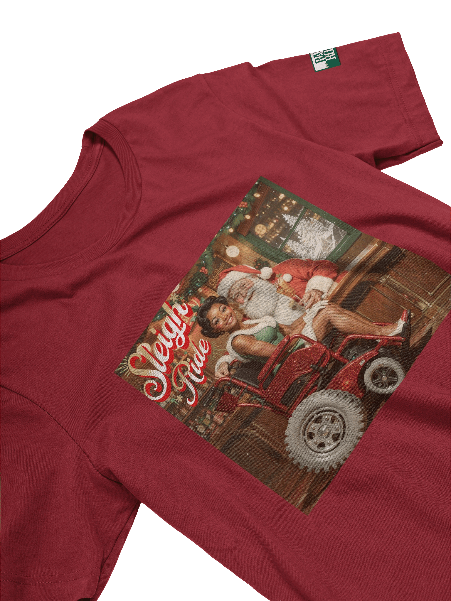 Vintage Pin-up Sleigh Ride T-Shirt product image (27)