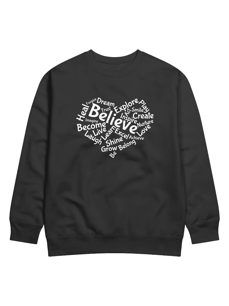 Motivational Pullover - heart shaped word cloud product image (1)