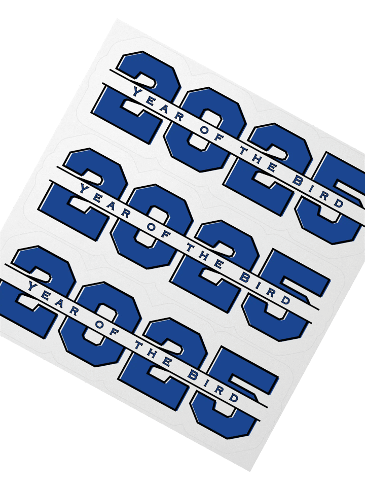 Blue "Year of the Bird" Stickers product image (1)