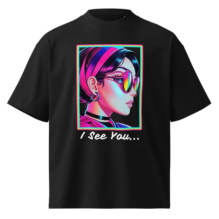 I See You - Side Eye Girl - Stanley/Stella Unisex Organic Oversized T-Shirt SATU020 product image (1)