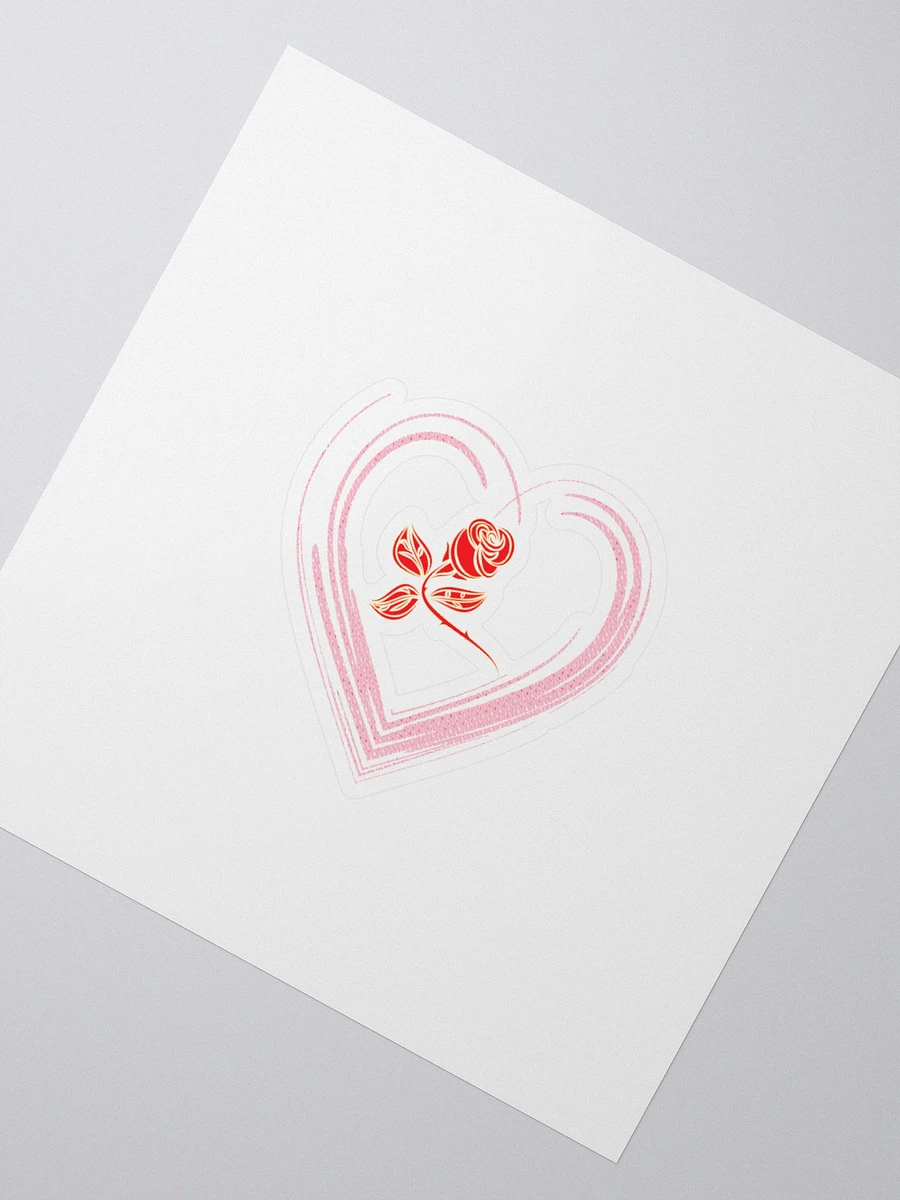 Golden Rose Heart Sticker product image (6)