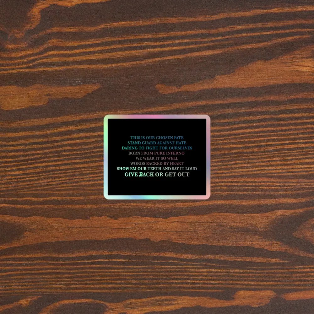 Mantra holographic sticker product image (3)