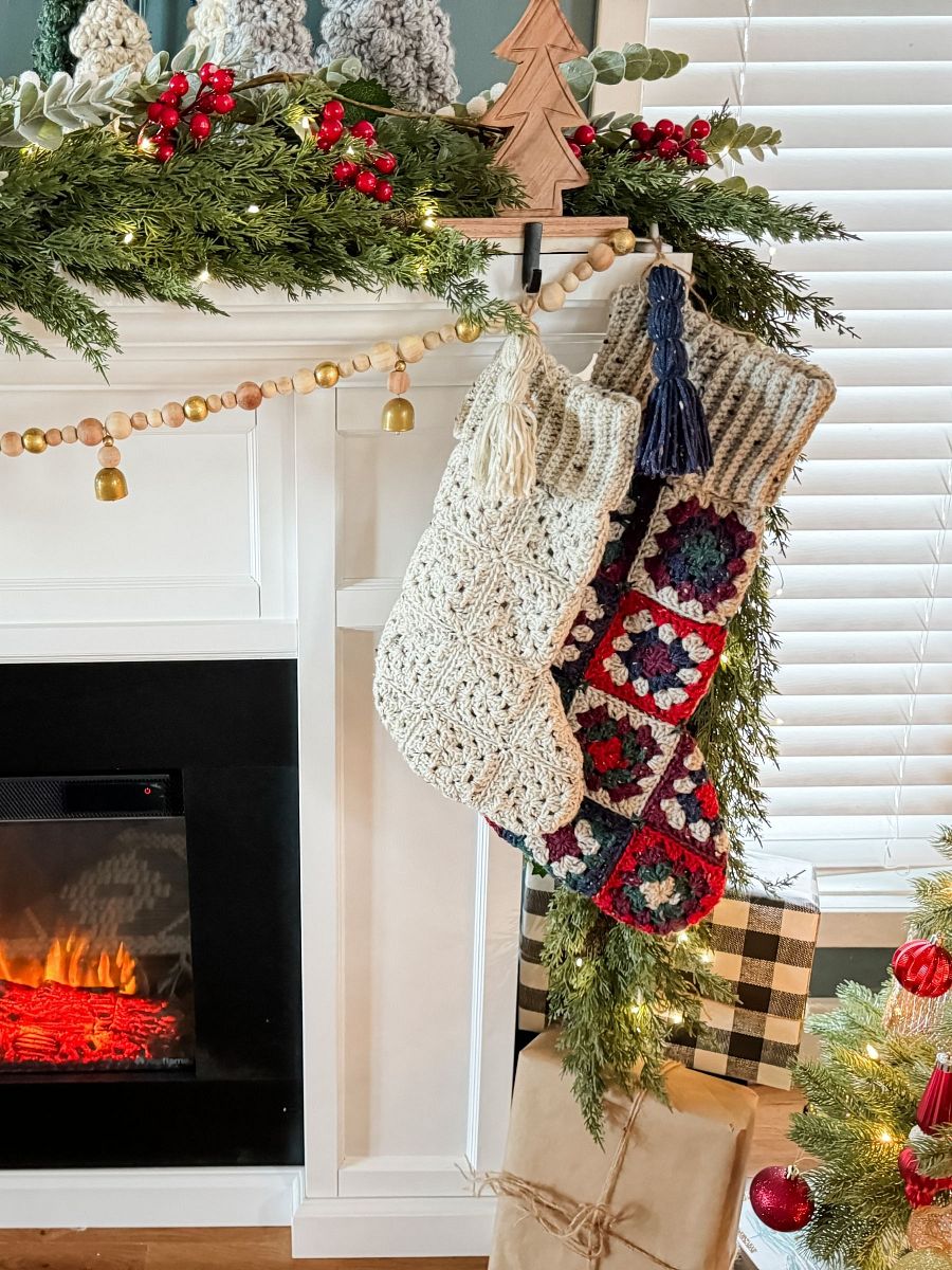 Granny Square Stocking Crochet Pattern product image (8)