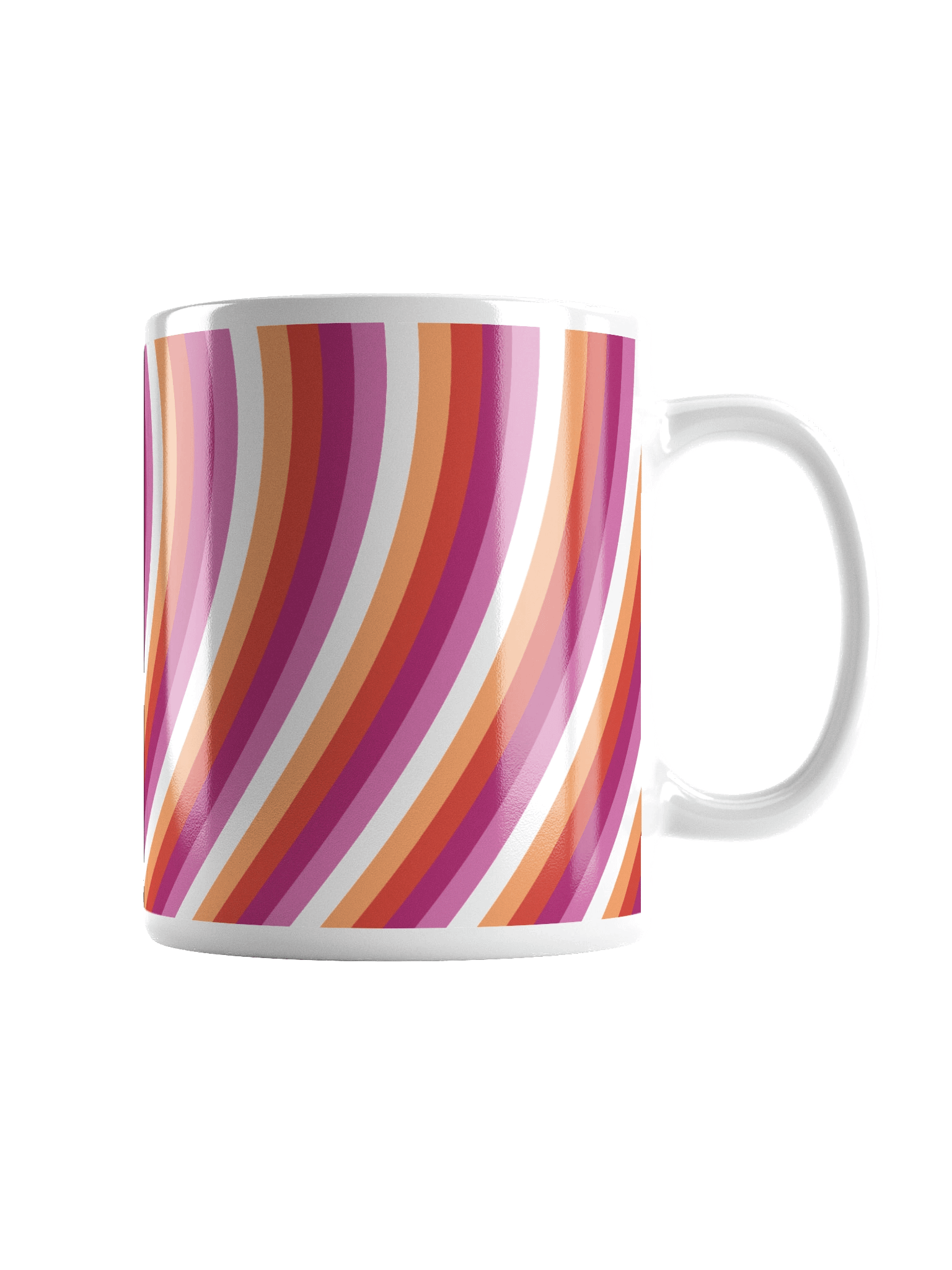 Lesbian Pride Hearts Mug (Right-handed) product image (2)