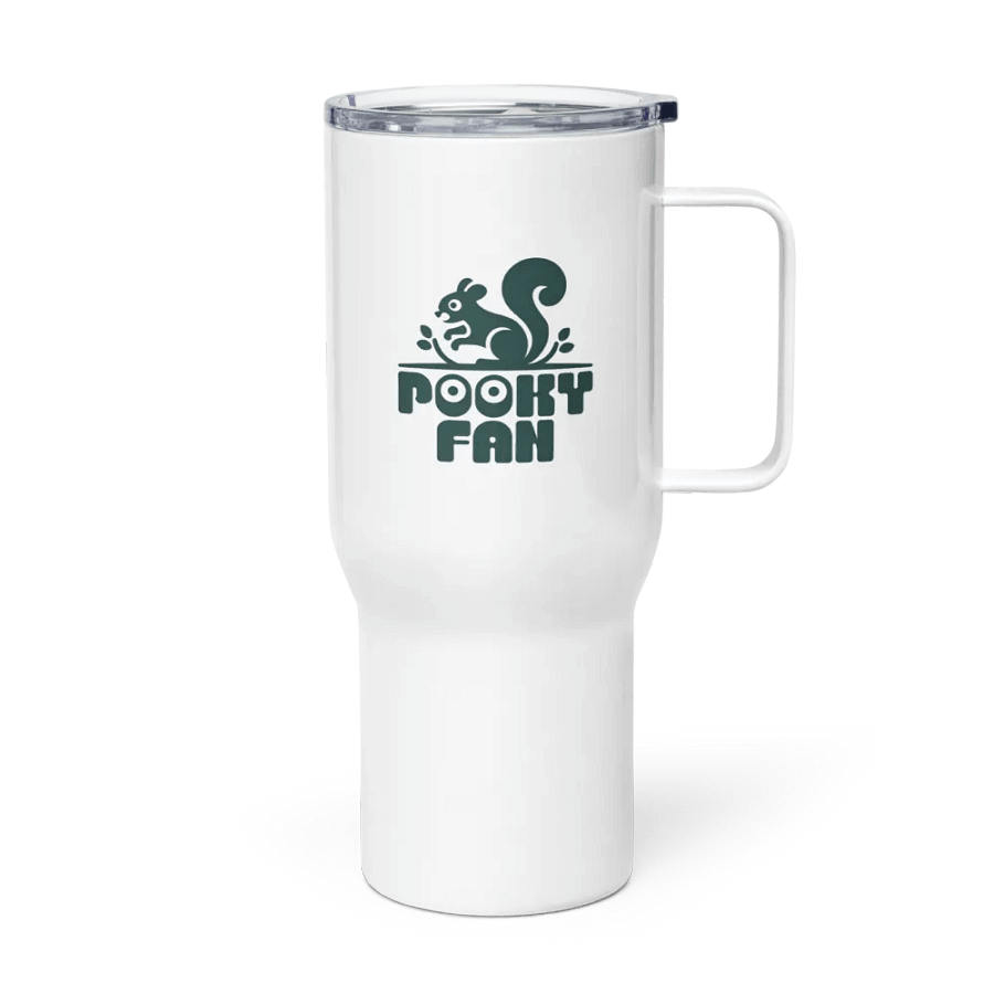 POOFY FAN Squirrel Logo Travel Mug product image (4)