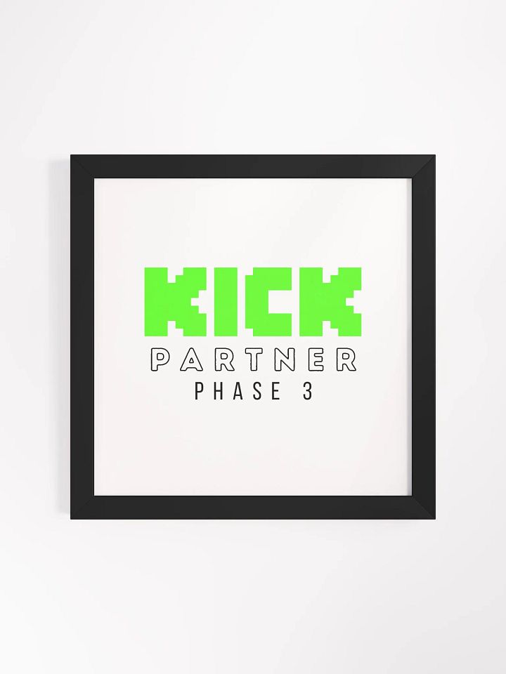 Framed Phase 3 Sign product image (1)