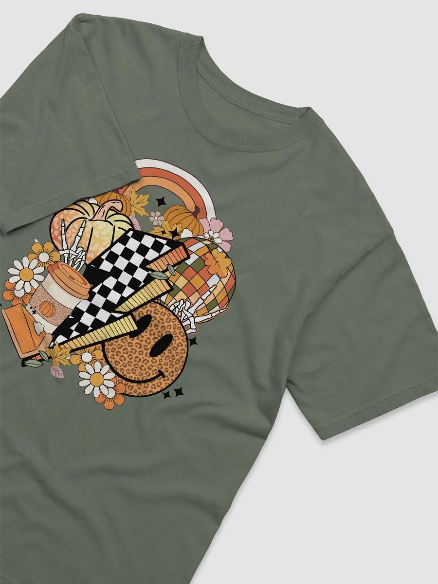 Fall and Halloween Elements Collage T-Shirt | Maximalist Fall and Halloween T-Shirt Design product image (20)