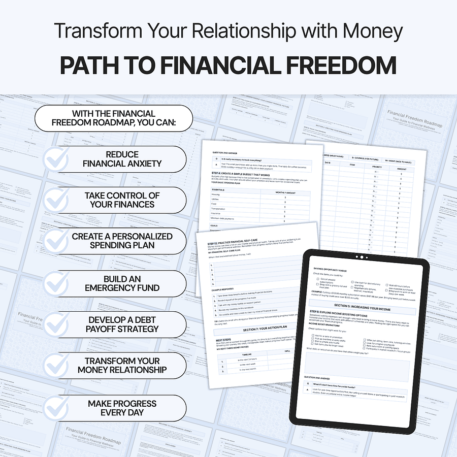 Financial Freedom Roadmap - Google Docs product image (5)