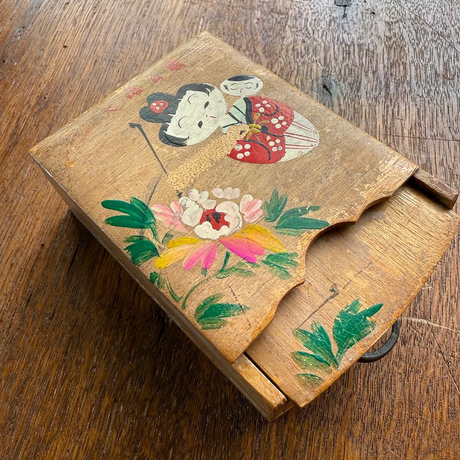 Vintage Japanese Toy Jewelry Box with Mirror – Japan Antique Roadshow product image (11)