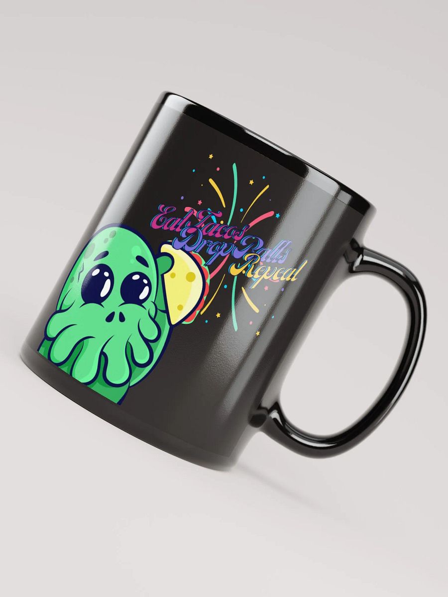 Eat Tacos Black Glossy Mug product image (8)
