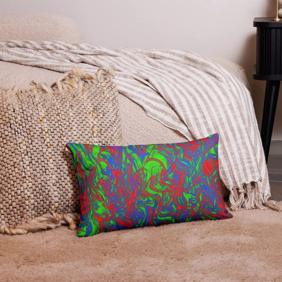 Techno Pattern Premium Pillowcase | Red Pattern | Green Pattern | Blue Pattern product image (22)