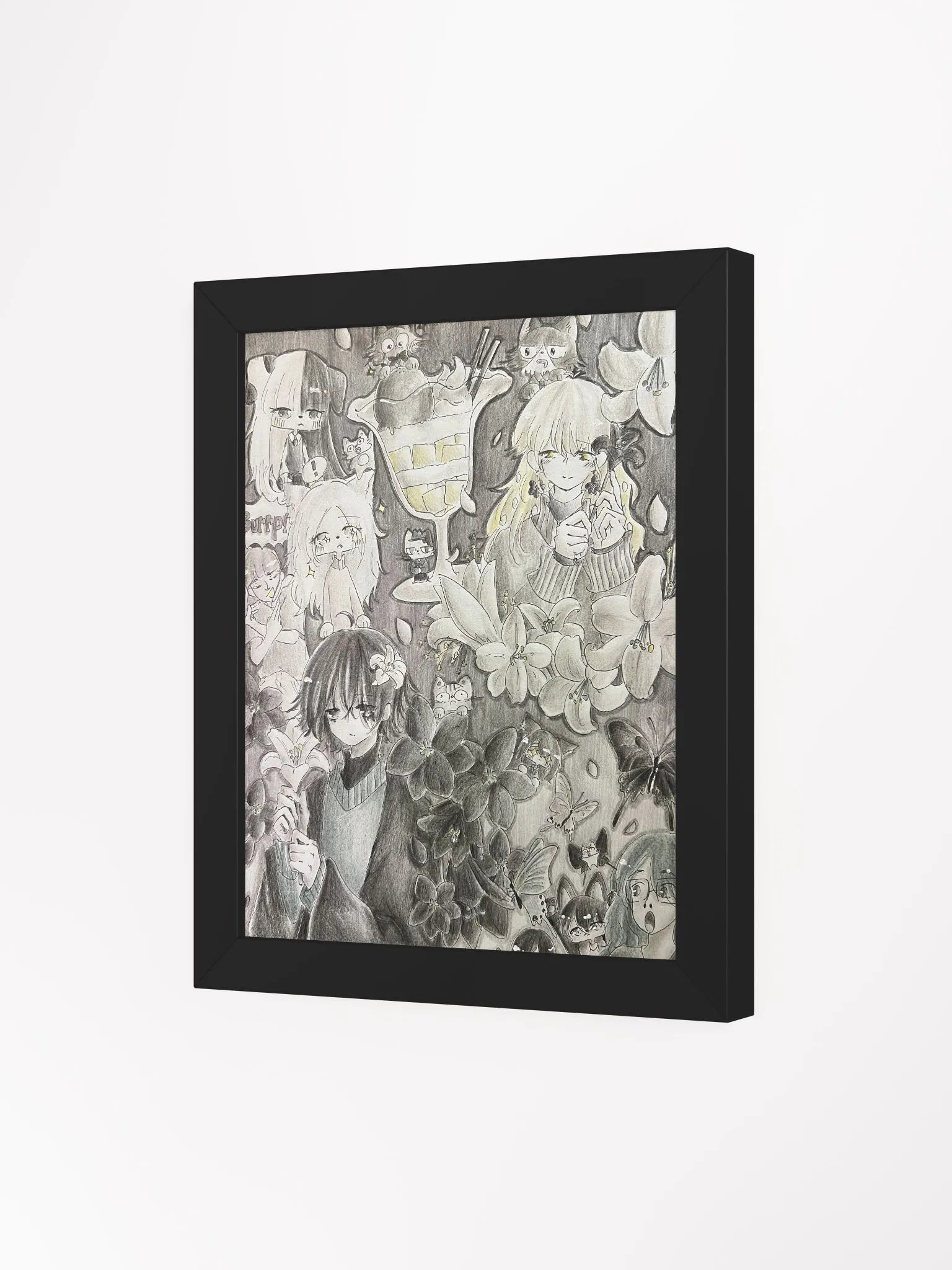 Black, Grey, and White - Framed Matte Poster product image (15)