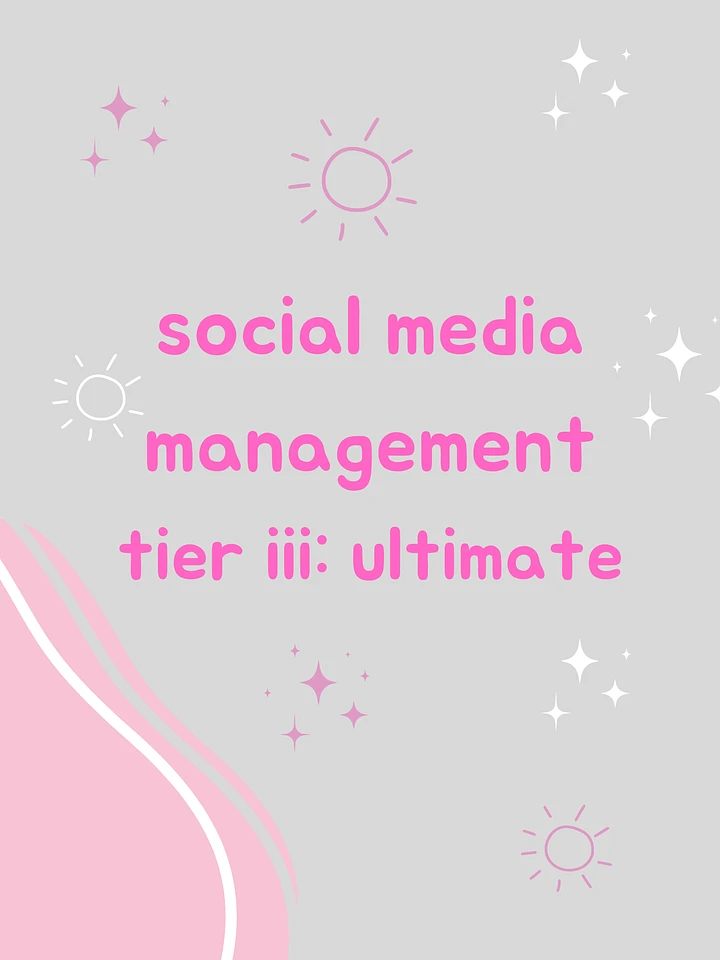 Social Media Management Tier III: Ultimate product image (1)