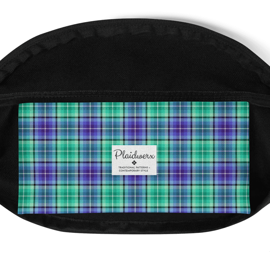 Bright Green and Purple Plaid Fanny Pack product image (6)