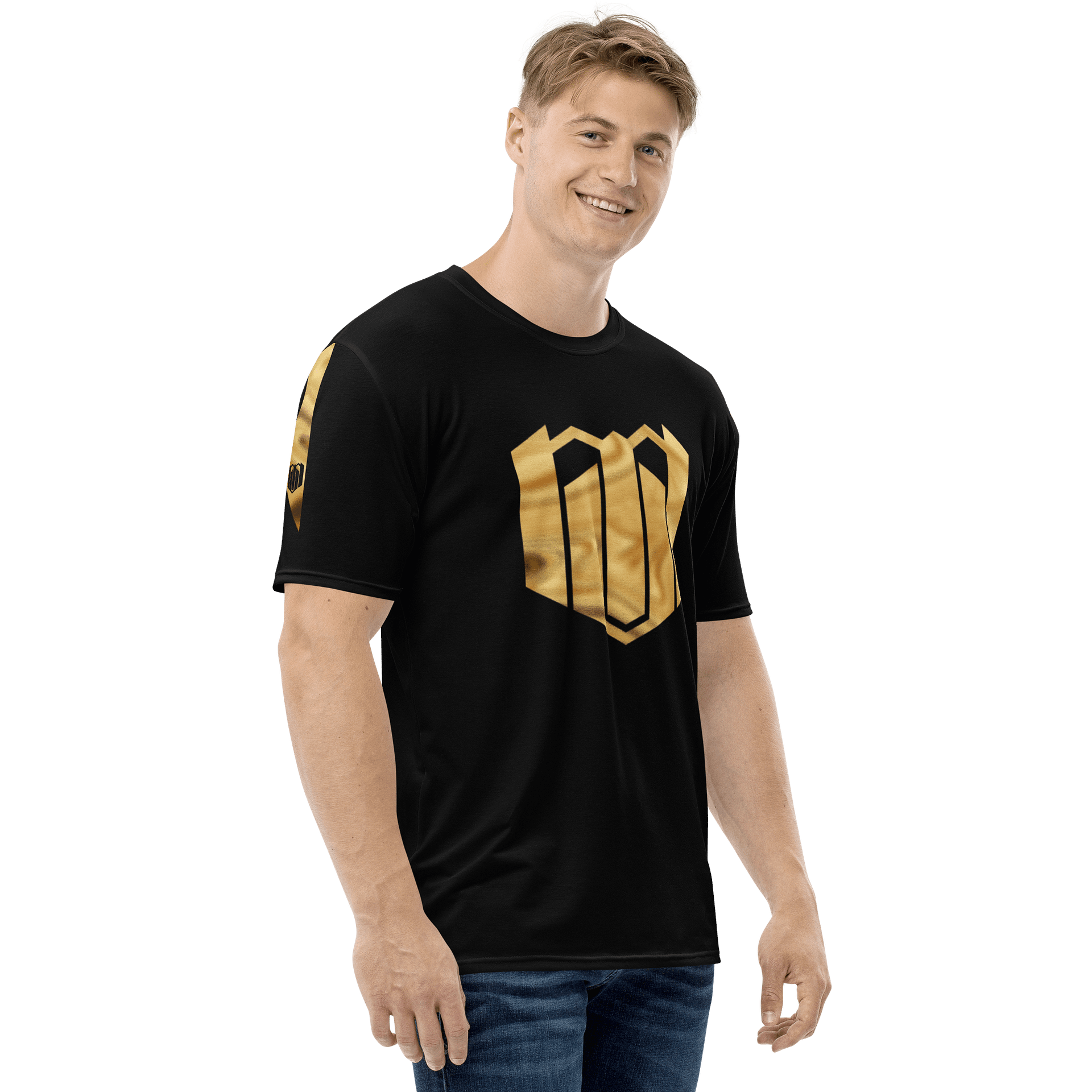 Mercurial Virus Gold Shimmer Strip Black T-Shirt product image (1)