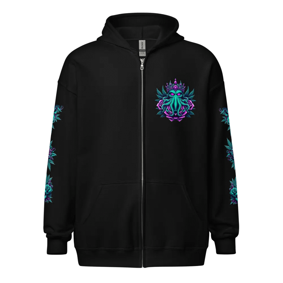 Cthulhu Royalty Hoodie V.1 Zip-Up (Lots of Colors!) (Up to 5xl!) product image (3)