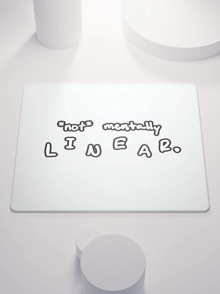 *not* mentally linear (lined design) mouse pad product image (1)
